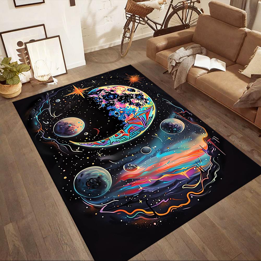 Cosmic Portal Exploration Floor Mats for Living Room, Bedroom and Room Decoration Are Suitable for Gifts.