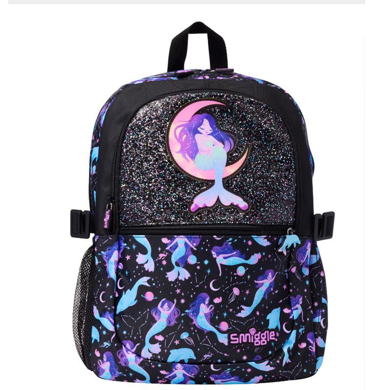 Smiggle Large Capacity Cartoon Backpack School Outdoor Casual Bag for Kids Lightweight Durable
