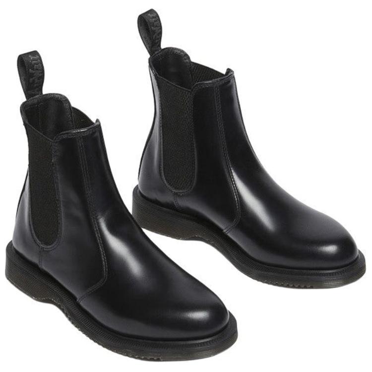 Dr. Martens Classic Casual Simple Short Chelsea Boots Women Boots Black 32217001