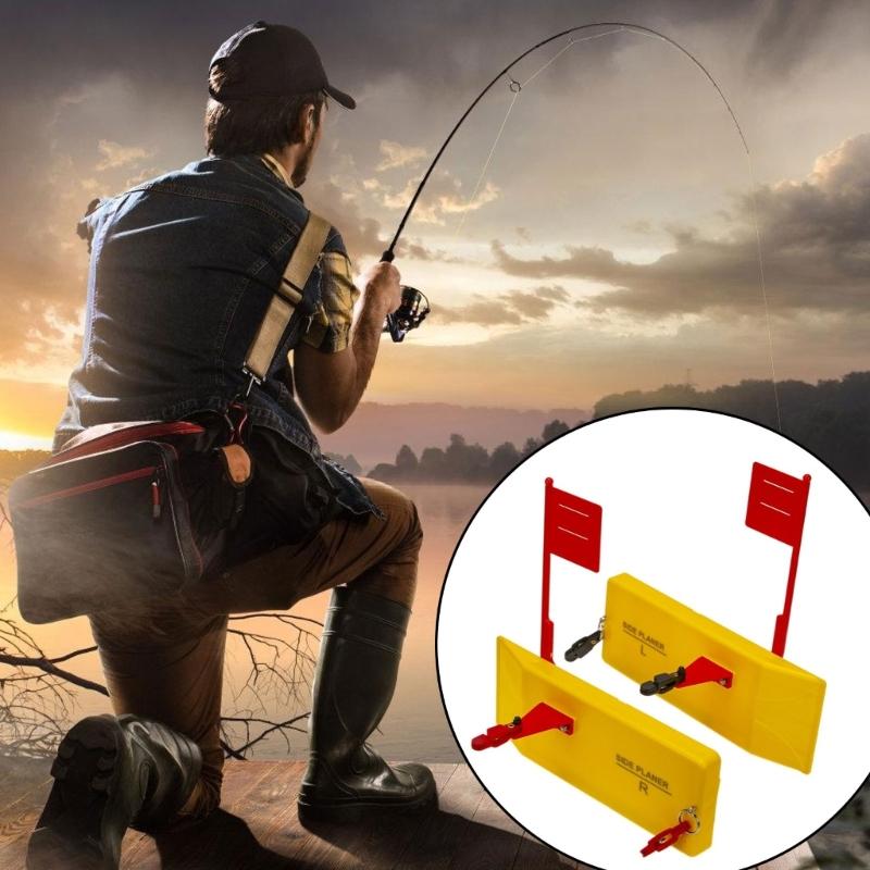 Left/Right Inset Planer Board Trolling Diving Board for Fishing Fishing Side Planer Board Planer Board with Flags