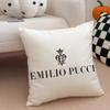 fashion vibrant EEEmilio Pucci Cushion Cover Throw Pillow Cover Hidden Button Durable Polyester Chair Cushion