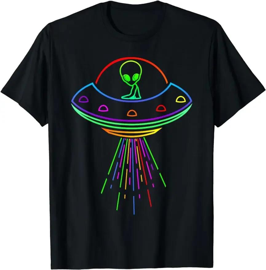 I Don't Believe in Humans TShirt Funny Alien Space Gift Tee Graphic T Shirts Men Clothing Tops Streetwear Camisetas
