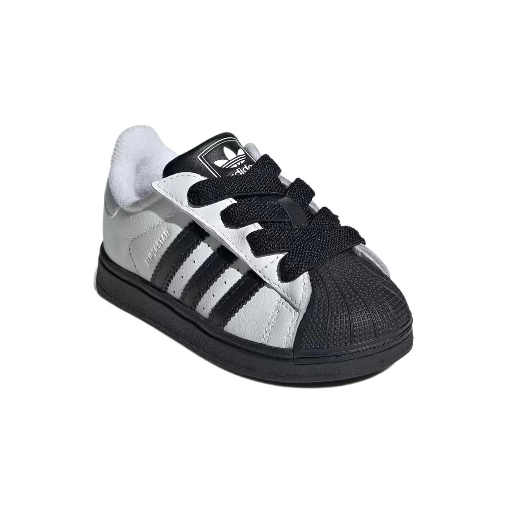 Adidas Superstar 2 CF EL I White Black Sole Baby Sneakers Cloud-White Core-Black JI0212