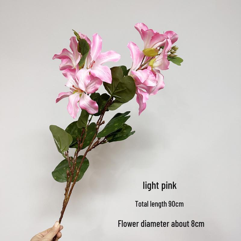 Bauhinia 2-Branch Silk Flower Arrangement for Weddings and Scenery