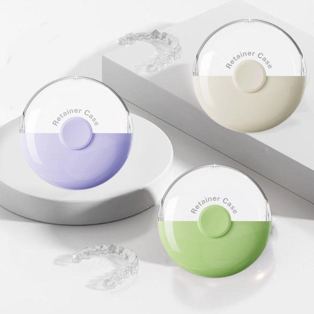 3Pcs Sealed Magnetic Orthodontic Retainer Lightweight Fake Teeth Case Mouthguard Case  for Home