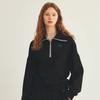 THE GREEN LAB Half-Zip Sweatshirt [Black]