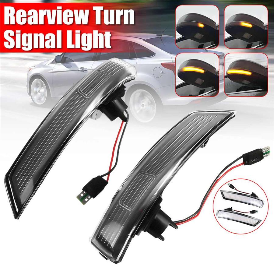 Dynamic Rearview Mirror Side Turn Signal Light Forford Focus 2 3 Mk2 Mk3 Mondeo