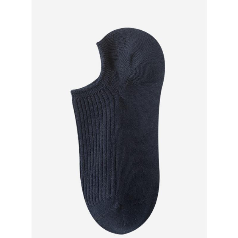 Spring and Summer Invisible Short Socks, Double-needle Solid Color Anti-pilling Cotton Socks, Business Socks