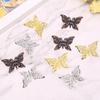 50Pcs Vintage Butterfly Filigree Wraps Connectors Metal Craft Diy Jewelry Making