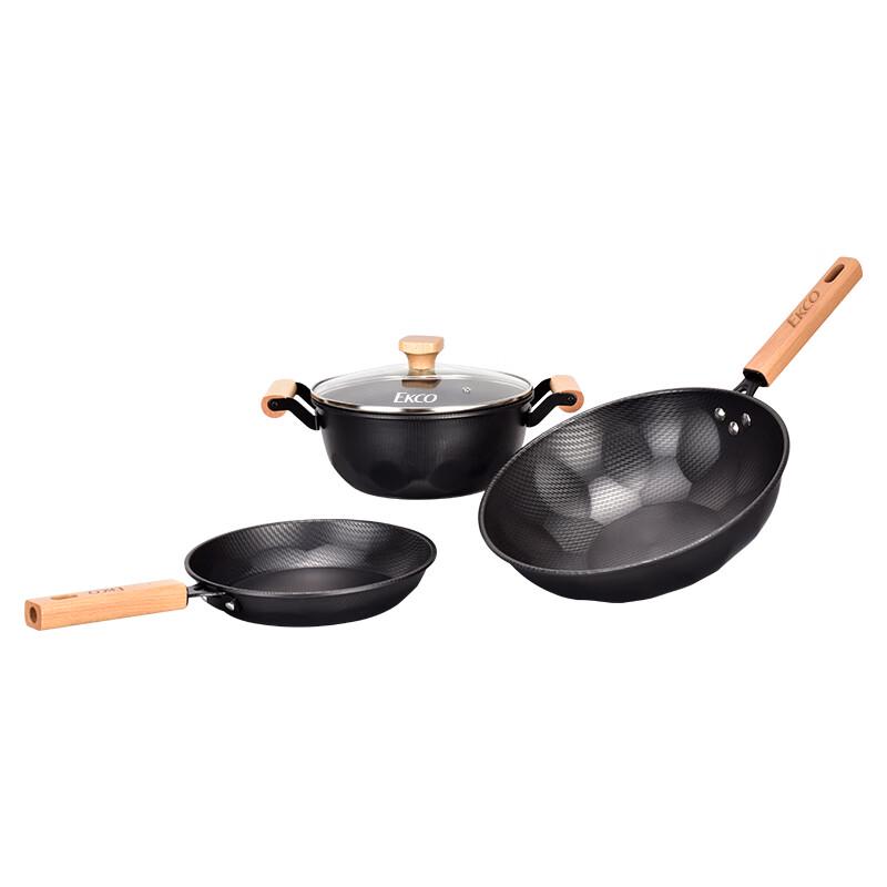 EKCO Corning Crystal Rice Grain 3-Piece Cookware Set