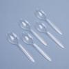Pack Of 100 Clear Plastic Teaspoons Microwave Safe Round Head Ice Cream Spoon Tableware for Parties Camping and Event