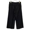 MARCO De VINCENZO MARCO DE VINCENZO 17S-MR5031-036 Black Wool Side Slit Pants Bottoms 36 Black X whiteUsed