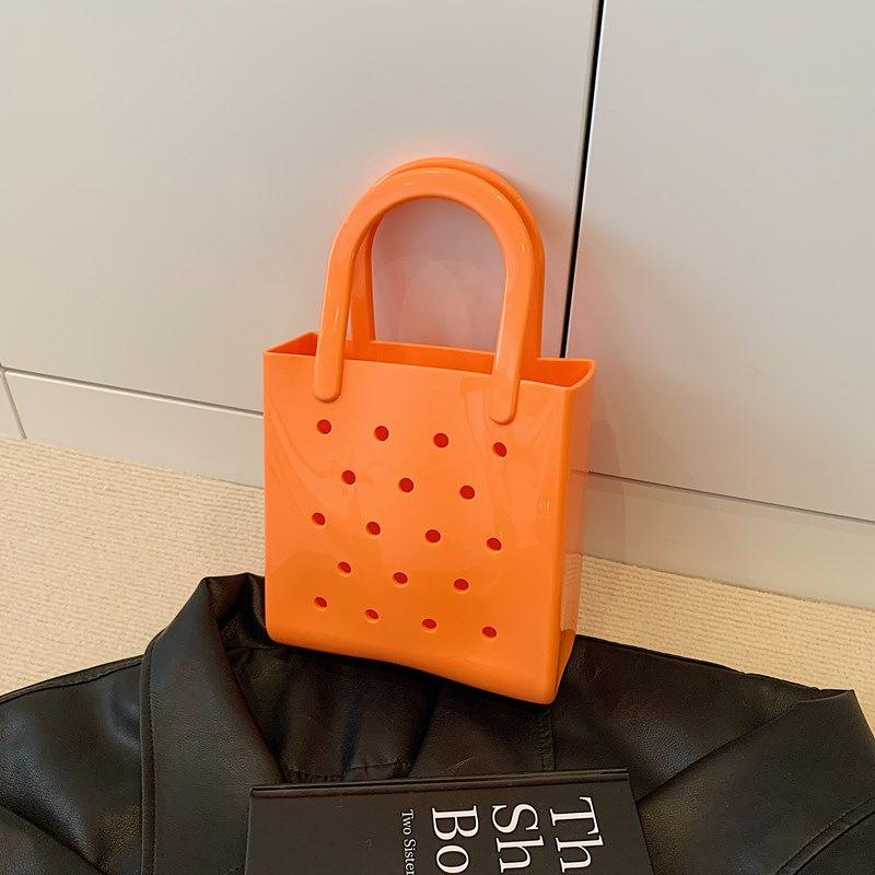 Solid Color Bag Women's New Beach Handbag