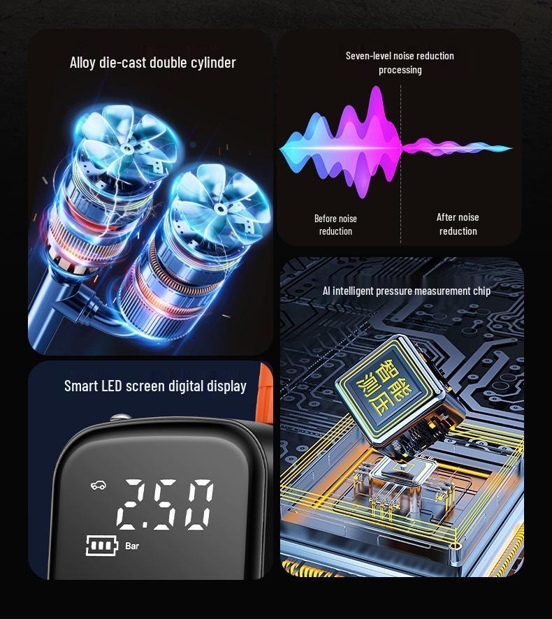 006 Portable Electric Car Tire Inflator Pump