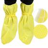 Waterproof Dustproof Anti Static Shoe Covers Chemical Safety Boots Protectors Yellow