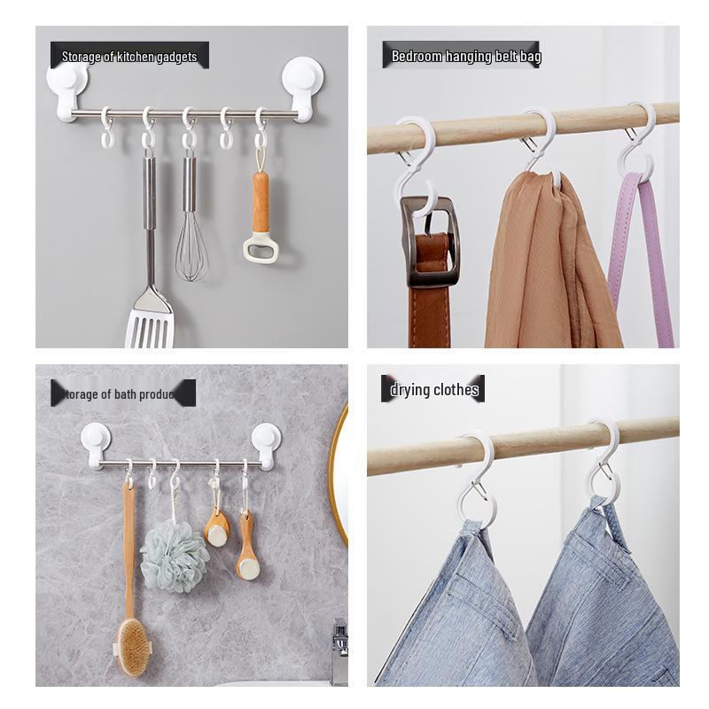 Multi-Functional S-Shaped Anti-Drop Hook for Hats and Bags