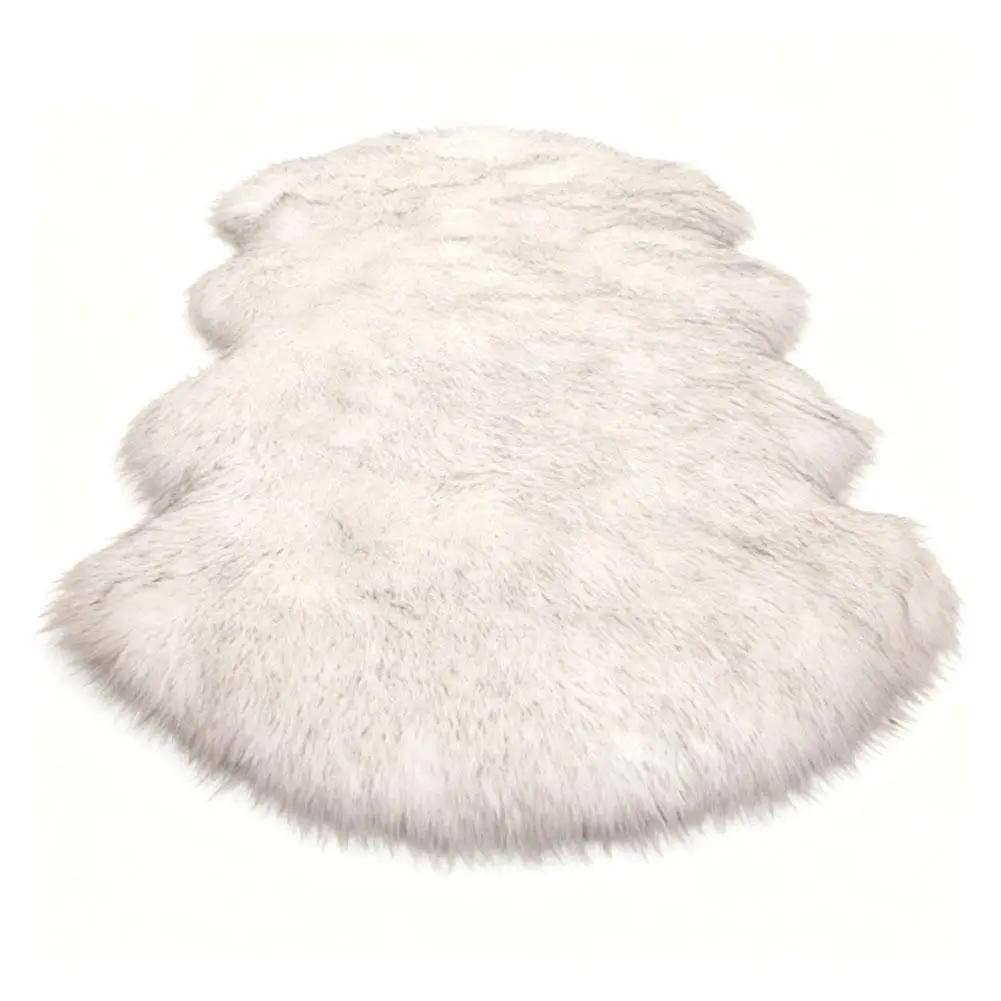 Artificial Sheepskin Long Hair Carpet Floor Wool Fluffy Soft Mat Rugs Soft Rugs Faux Fluffy Decor Shaggy Faux Shaggy Fluffy V9W0