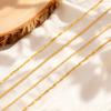 Classic Link Chain Necklaces for Women,Round Snake Chain Necklace,Water Wave Necklaces,Fashion Daily Jewelry Gifts Wholesale