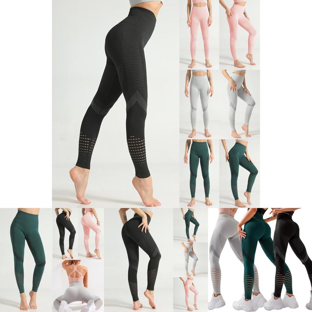 Stilvolle nahtlose Yogahose für Damen mit hohem Bund für ultimativen Komfort und Halt