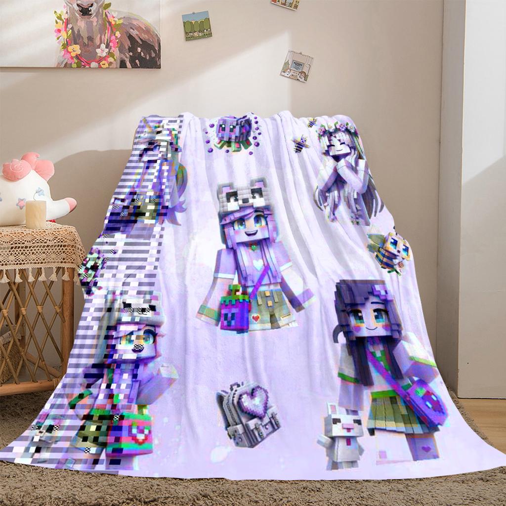 Classic Entertainment Sandbox Xbox Games Minecraft  blanket, home warming, four season bed decoration, sofa cover, flannel throwing blanket K2