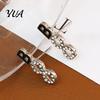 Fashionable Holiday Statement Jewelry 1 Pair Halloween BOO Earrings for Women, Sparkly Rhinestone Boo Lightweight Party Accessories Letter Stud