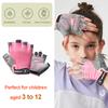 Children's Gloves Half Finger Outdoor Sports Kids Cycling Boys Girls Protection Antislip Breathable Thin Spring Summer Gloves