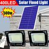 Lumière Solaire LED 500W Haute Luminosité Double Tête Projecteur Étanche Extérieur Mur de Jardin avec Panneau Solaire en Aluminium Pour Jardin