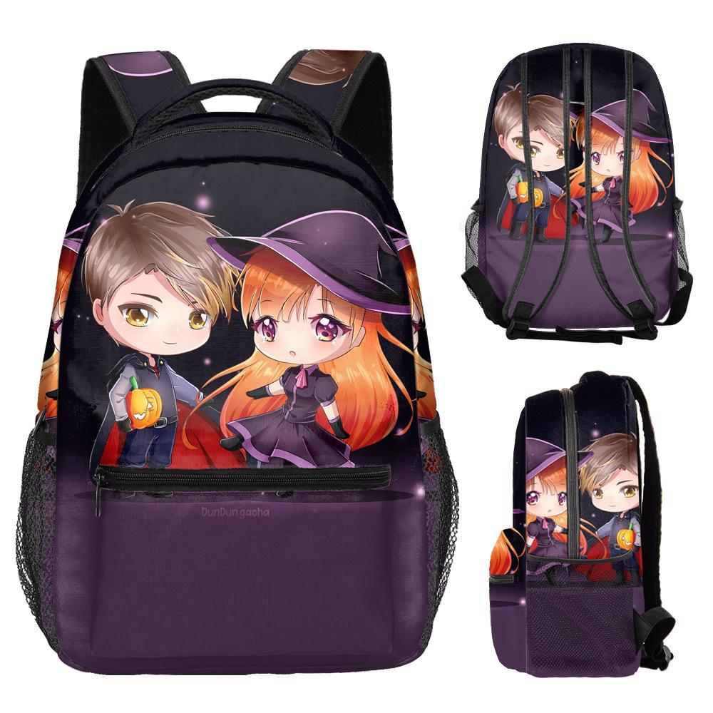 Cartoon Novelty Kpop Youthful School Bags Unisex Gacha Life Travel Bags 3D Print Oxford Waterproof Notebook Shoulder Backpacks