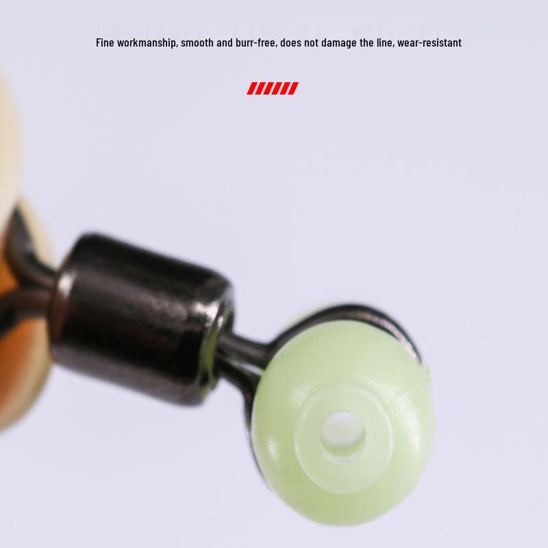 Outdoor Fishing Accessories Set: Fluorescent Fork Connector, Balance Bar, Luminous Gourd Swivel, and Figure-8 Connector