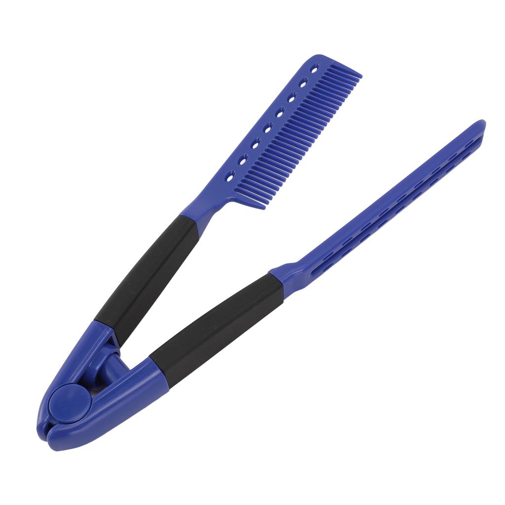 V-förmiger Haarglättungskamm Friseursalon Styling Antistatisch Hitzebeständig Flach Glättungs C