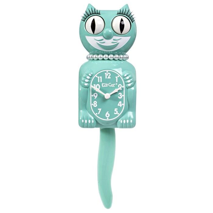 Kit Kat Clock Limited Edition Lady (Ocean Wave) Green 15.5 inches