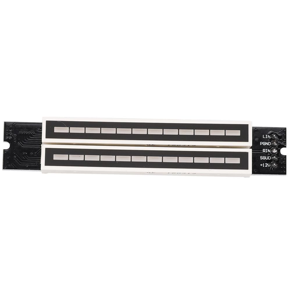 12 Level Indicator Dual 12 Stereo Level Indicator Adjustable Light Speed Level Meter Board Module with AGC Mode Stereo Indicator
