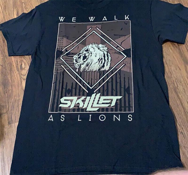 Skillet Band Gift For Friends Black T-Shirt Cotton All Size DN47 Unisex T-Shirt XXXL