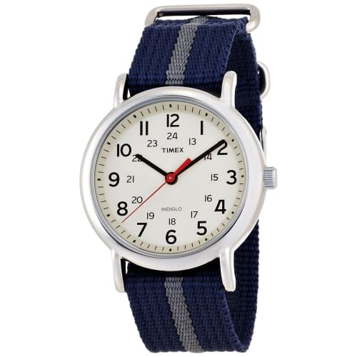 TIMEX Weekender Central Park Cream X Navy/Gray T2N654 [Regular Imported Product]