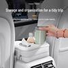 Zunjie S800 Armrest Box Pad with Tissue Box, Cup Holder, and Storage Bag for Car Interior Accessories.