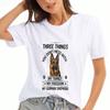 German Shepherd Ladies' Pure Cotton T Shirt, Pure Cotton HighQuality Printing, Durable, Casual And Fashionable,Loyalty Beyond Measure,Faithful And Fea