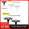 Autoaufkleber Tesla Auto 1 Stück ABS für Tesla Model 3 Model Y Auto Fronthaube Logo Abdeckung Emblem Aufkleber Styling Karosserie Heckklappe Ba