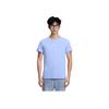 Li Ning Table Tennis Series Solid Color Logo Print Round Neck Short Sleeve T-Shirt Unisex Tops Heron-Blue ATSV616-2