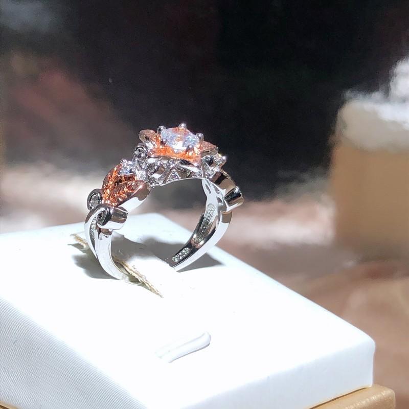 Creative Personality Gold Flower Ring for Women Fashion Versatile Ring