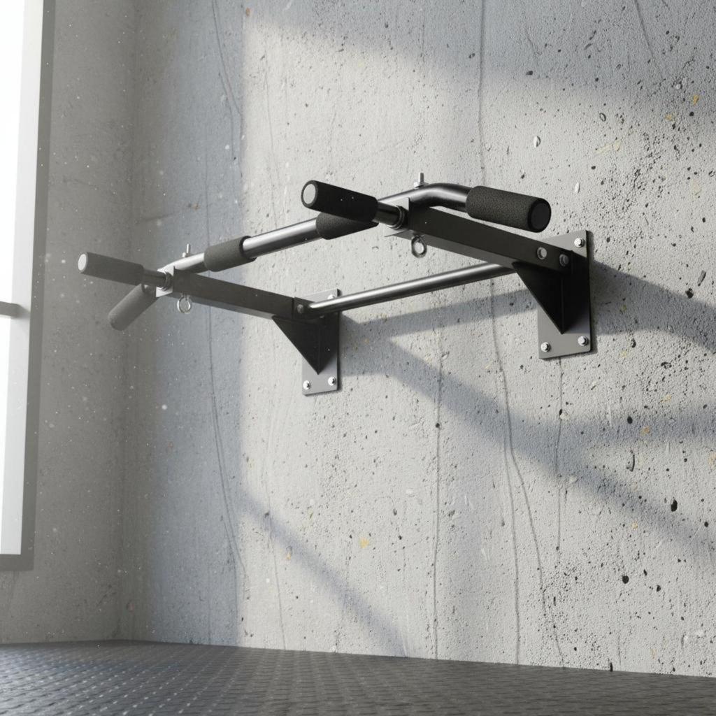 Wall Traction Pull Up Bar Adjustable Fitness Exercise Heavy Duty Home Gym
