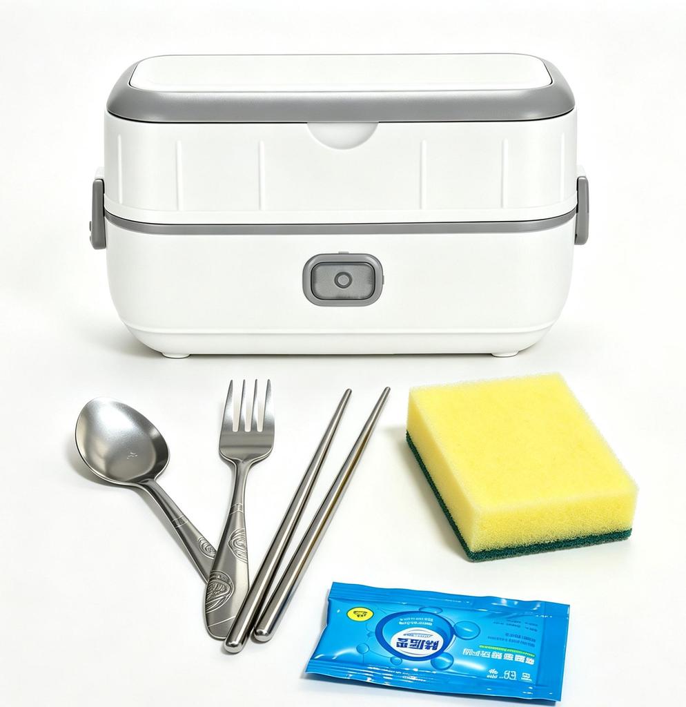 Portable Electric Lunch Box for Heating, Steaming, Cooking, and Warm Food Storage - Ideal for Office Workers
