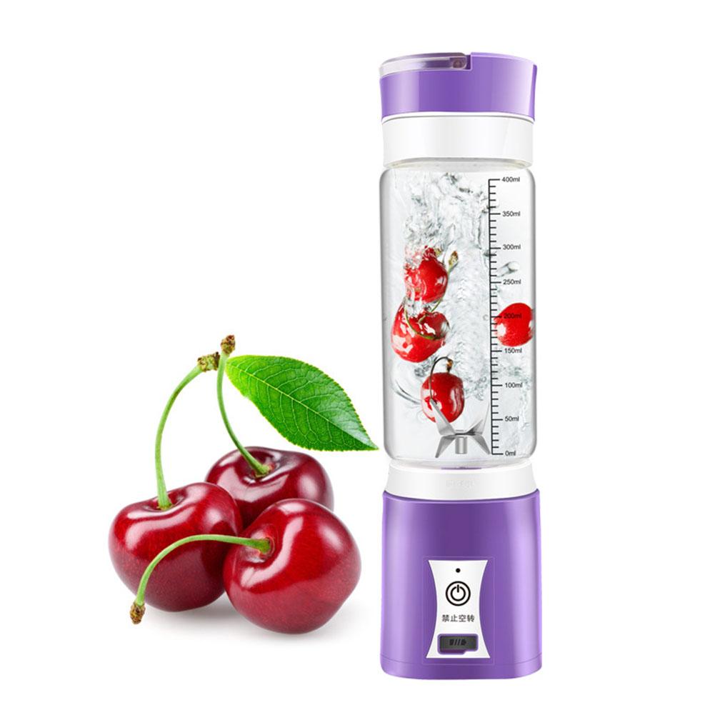 400ML USB Charging Multifunctional Electric Glass Juicer Mini Mixer Blender Vegetables Fruit Reamers Bottle