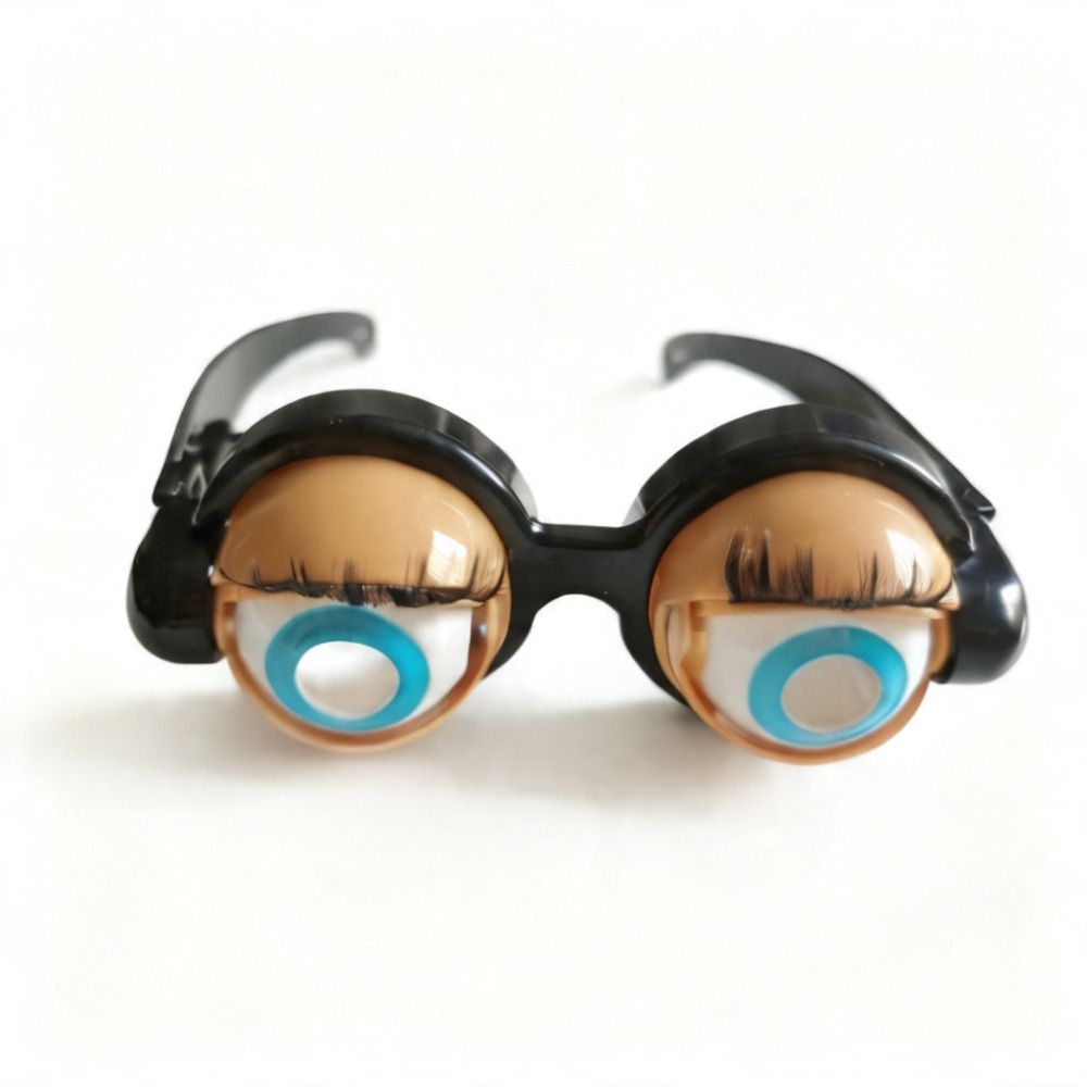 With eyelashes Crazy Eyes Props Plastic Material Novelty Glasses Funny Glasses Toys Birthday Gifts