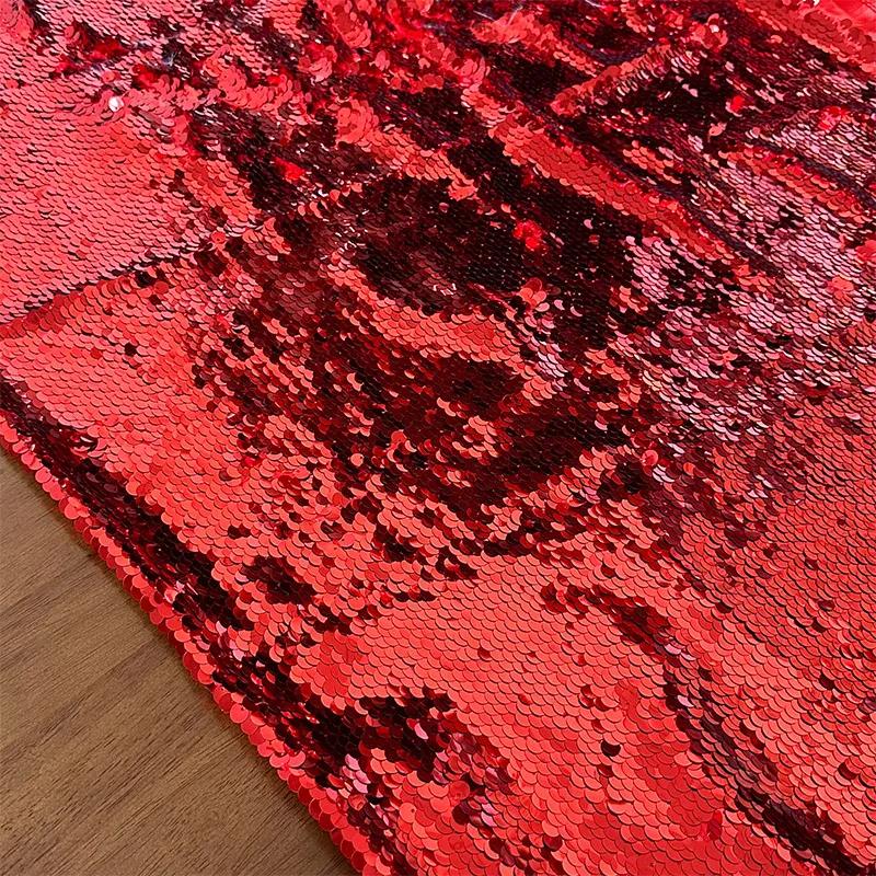 50x130cm 9mm Sequin Cloth Color Butyl Cloth Thickened Opaque Stage Background Cloth Decorative Costume Fabri