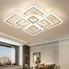 Ceiling Chandelier Square Led Lights Remote Control App Control Bedroom Lamps Interior Lustre House Modern Ceiling Chandelier