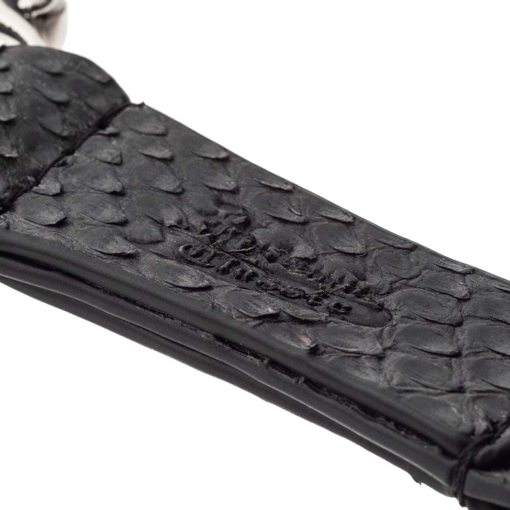 Artemis Klassische Florale Karabiner-Schlüsselanhänger, Pythonskin, Herren, ACLK0024, Herren Marken Schmuck, Edelstahl Schlüsselanhänger, Schlüsselring