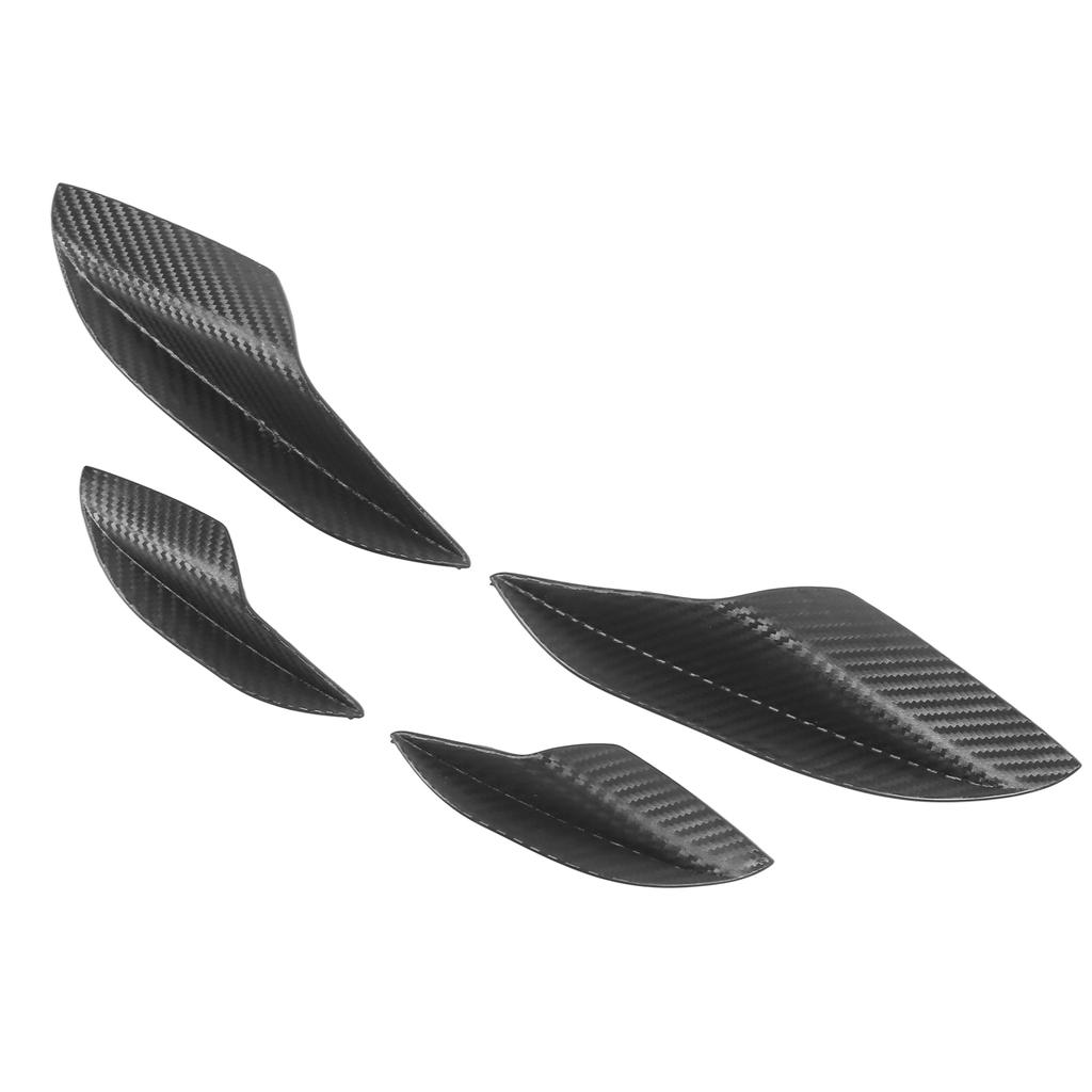 Bumper Fin Car Front Bumper Side Splitter Canards Lip Spoiler Deflector Replacement for Mitsubishi Carbon Fiber