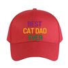 Best Cat Dad Ever Woman Man Baseball Cap Adult Adjustable with Curved Brim Hiking Fishing Hat Trucker Cap Street Fashion