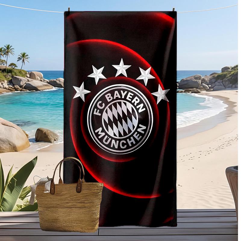 Toalla de Playa Estampada del Bayern Secado Rápido Suave Portátil Grande Rectangular Manta de Playa para Viajes Piscina
