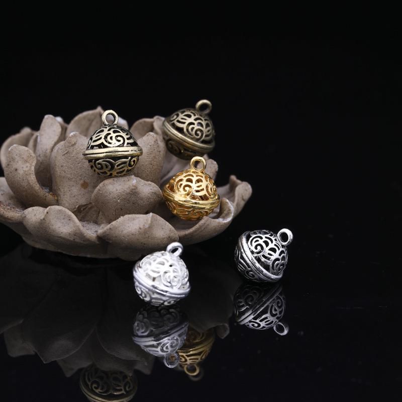 Antiker Stil Galvanisiertes Gold Palastglöckchen Klingelarmband DIY Schmuckzubehör